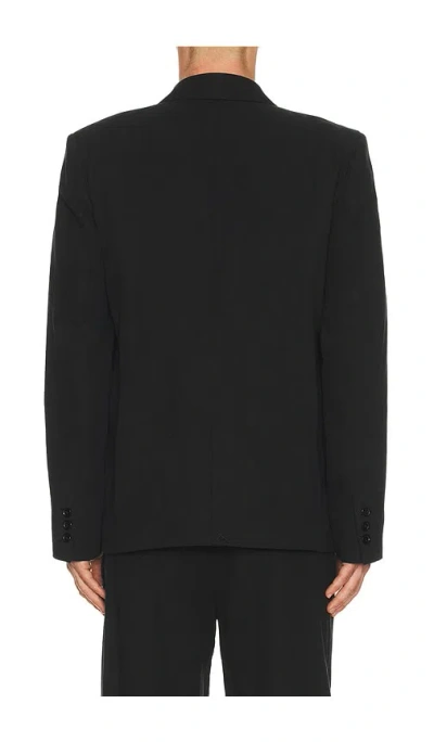 Palmes Double Breasted Blazer In Black