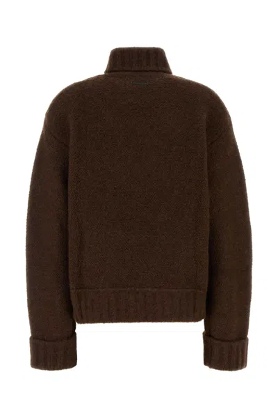Dsquared2 Dsquared Brown Stretch Alpaca Blend Sweater In Brown