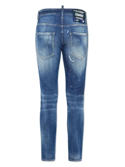 Dsquared2 Pants 5 Pockets In Blue