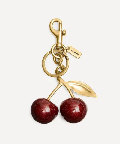 Coach Women's Cherry Bag Charm In Gold