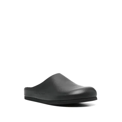 Common Projects Logo Details Mules In Black
