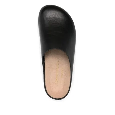 Common Projects Logo Details Mules In Black