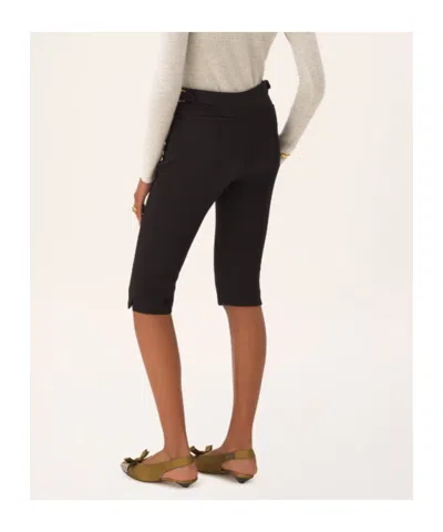 Chloé Tailored Wool Crepe Capri Pants In Black