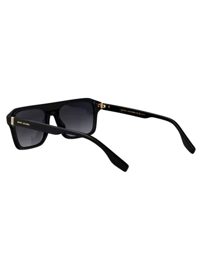Marc Jacobs Rectangle-frame Sunglasses In Black