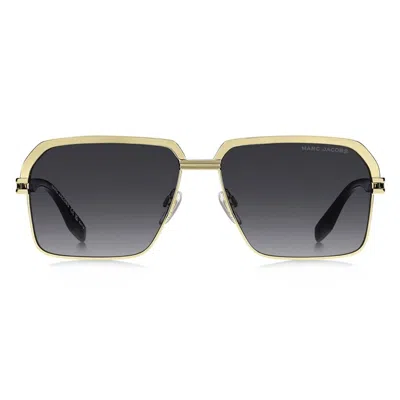 Marc Jacobs Eyewear Rectangle Frame Sunglasses In Gold
