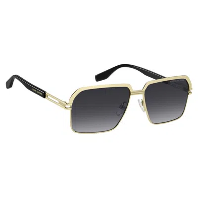 Marc Jacobs Eyewear Rectangle Frame Sunglasses In Gold