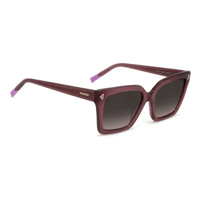 Missoni Full Frame Sunglasses In Burgundy