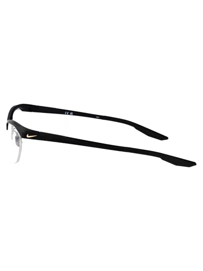 Nike Geometric Frame Plain Mirror In Black