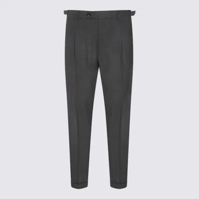 Berwich Dark Grey Pants In Multi