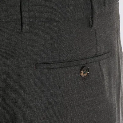 Berwich Dark Grey Pants In Multi