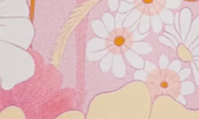 Maje Pisella Floral Flared Tie Front Pants In Pink