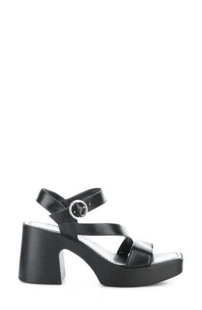 Bos. & Co. Veda Ankle Strap Platform Sandal In Black