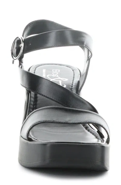 Bos. & Co. Veda Ankle Strap Platform Sandal In Black