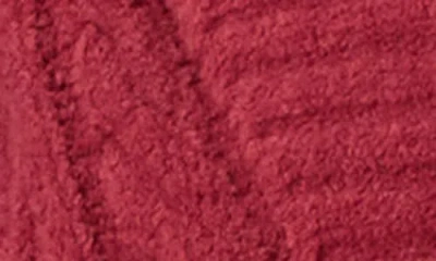 Pj Salvage Cozy Chenille Cable Knit Robe In Red