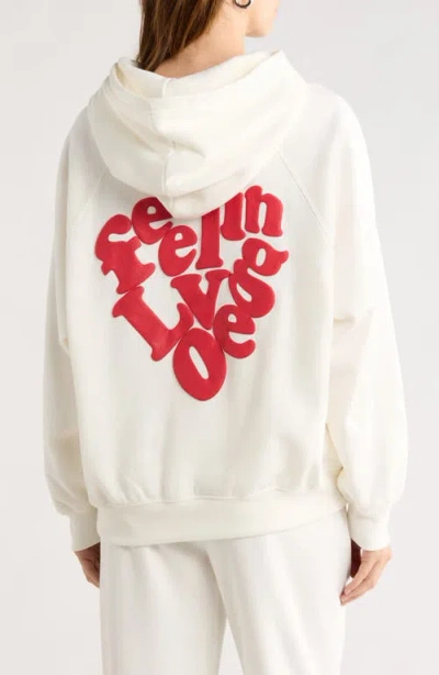 Abound Oversize Raglan Pullover Hoodie In White