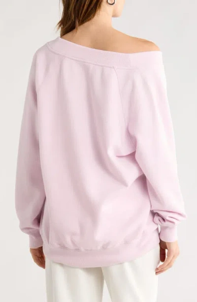 Abound Fleece V-neck Sweater In Pink