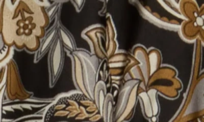 Sandra Darren Bubble Sleeve Shirtdress In Multi