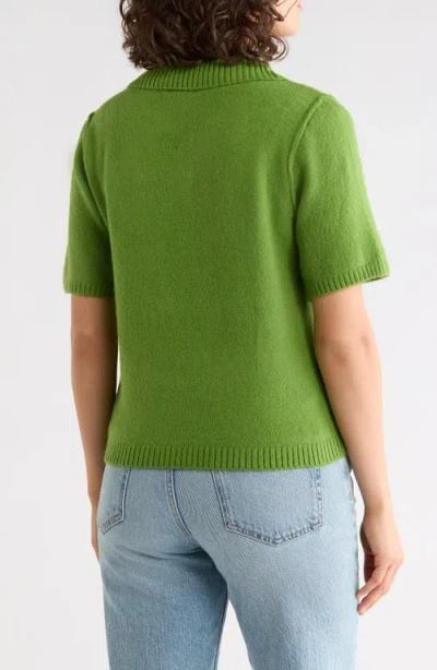 Halogen ® Short Sleeve Polo In Green