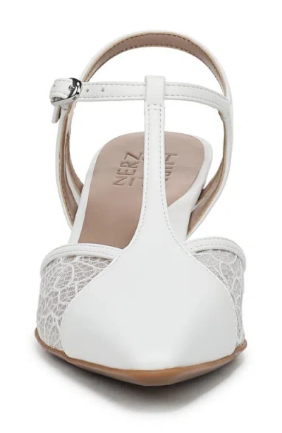 Naturalizer Torin T-strap Heel In White