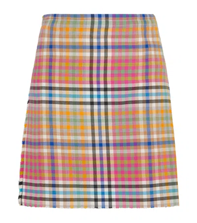 Vivienne Westwood Mini Kilt Heather Check 44 Women In Multi