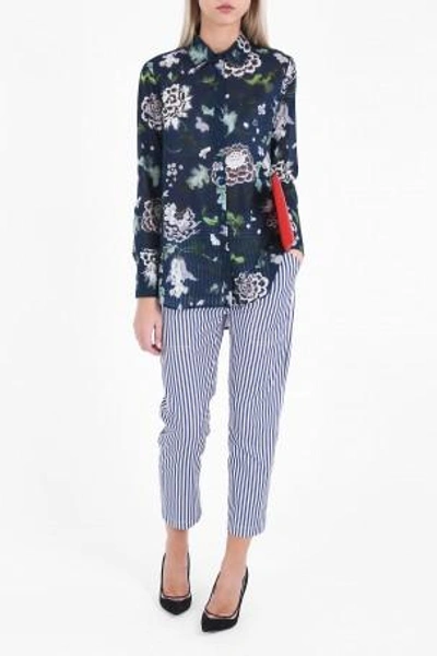 Shop Adam Lippes Floral-print Cotton Shirt
