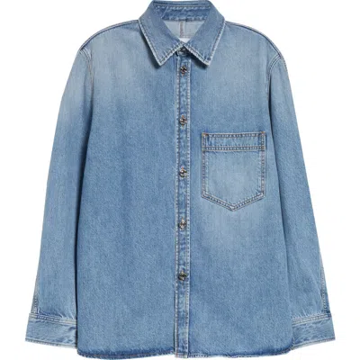 Givenchy Denim Overshirt Jacket In Blue