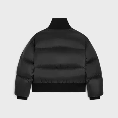 Celine Puffer Jacket In Light Nylon In Black