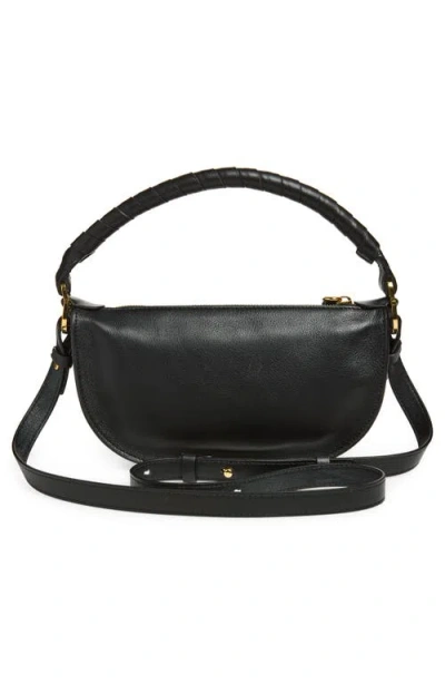 Chloé Mini Marcie Shoulder Bag In Soft Leather In Black