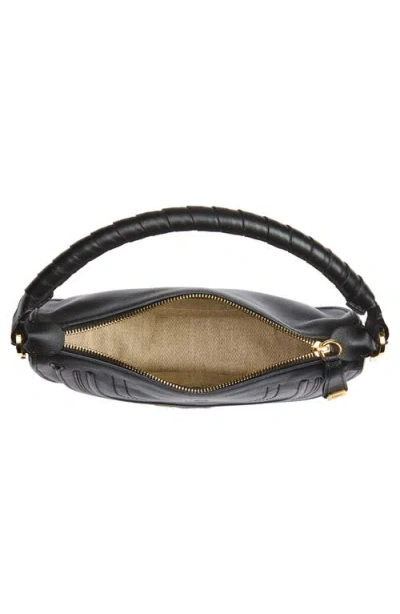 Chloé Mini Marcie Shoulder Bag In Soft Leather In Black