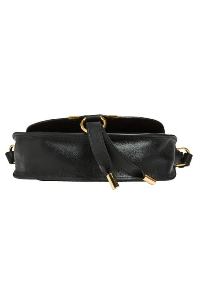 Chloé Mini Marcie Shoulder Bag In Soft Leather In Black