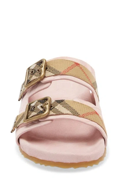 Burberry Urchin Slide Sandal In Pink