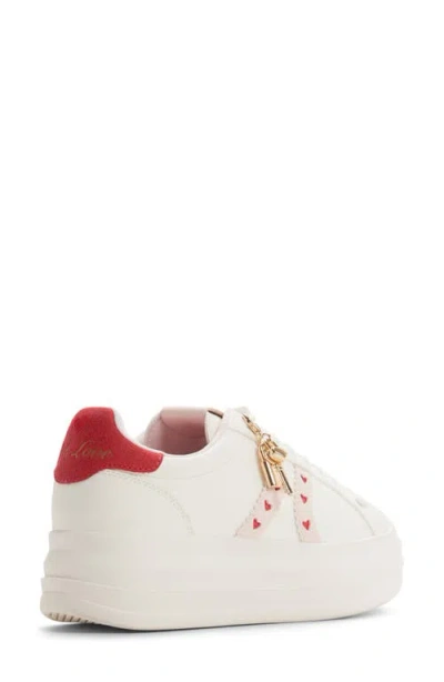 Aldo Adores Platform Sneaker In White