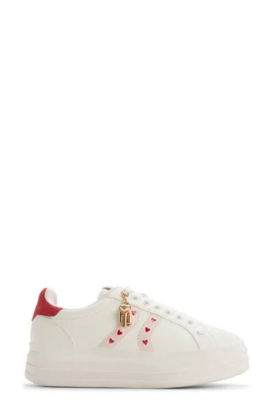 Aldo Adores Platform Sneaker In White