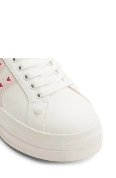 Aldo Adores Platform Sneaker In White