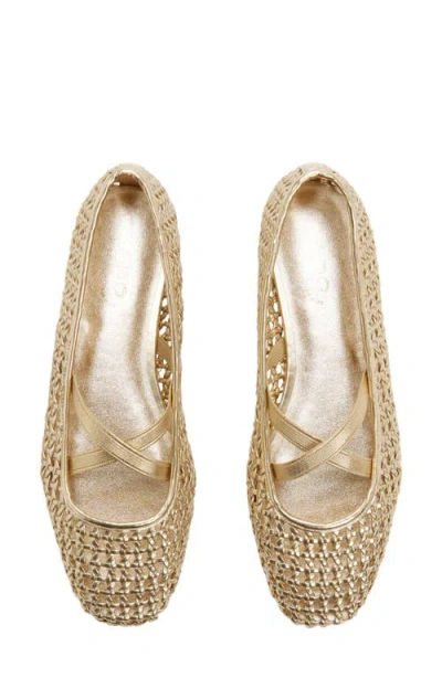Aldo Cornelia Ballet Flat In Gold
