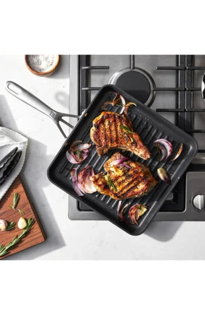 Zwilling Motion Hard Anodized Nonstick Grill Pan In Black