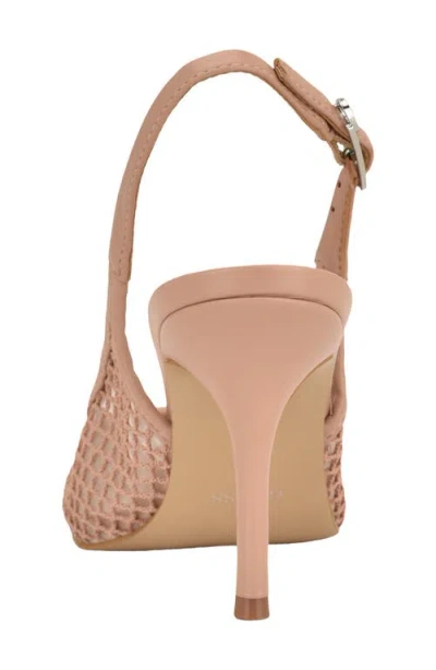 Guess Pandy Slingback Pointed Toe Pump In Brown