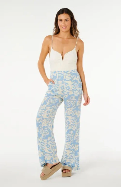 Rip Curl Print Wide Leg Pants In Multi