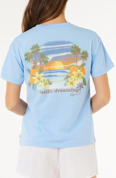 Rip Curl Poolside Relaxed Graphic T-shirt In Blue