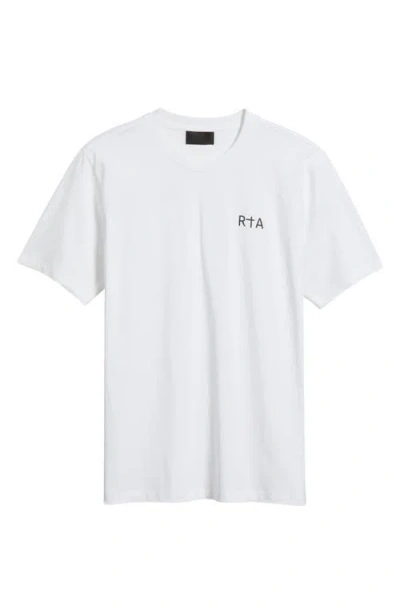 Rta Colin Oversize Logo Graphic T-shirt In White