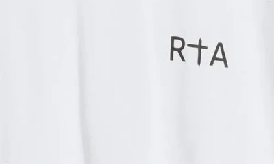 Rta Colin Oversize Logo Graphic T-shirt In White