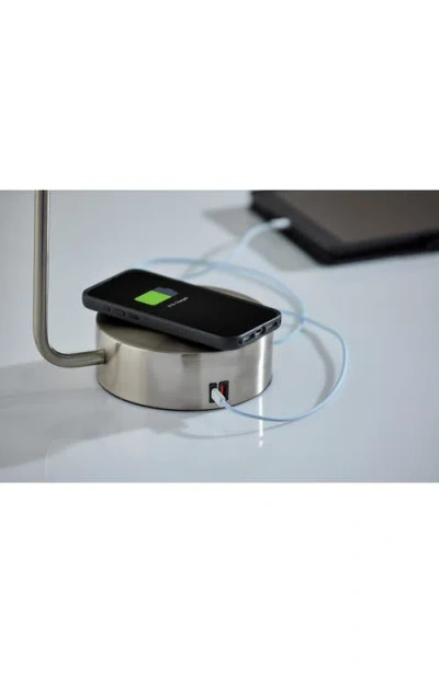 Adesso Lighting Viper Supercharger Led Desk Lamp In Silver