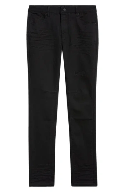 Rta Bryant Slim Fit Jeans In Black Logo