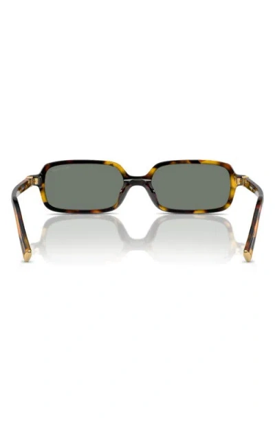 Miu Miu 52mm Rectangular Sunglasses In Brown
