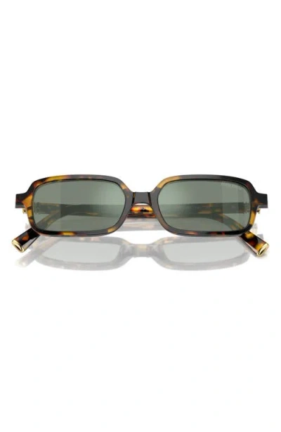 Miu Miu 52mm Rectangular Sunglasses In Brown
