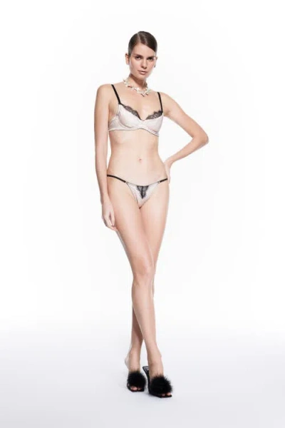 Mers Silk Eos Pure Bra In Blue