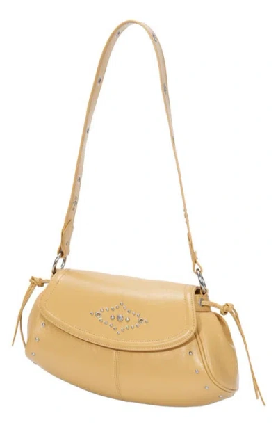 Oryany Moroccan Stud Shoulder Bag In Brown