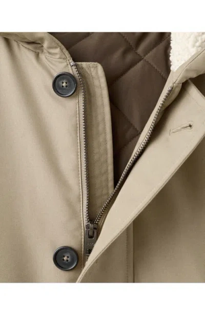 Mango Water Repellent Parka In Black