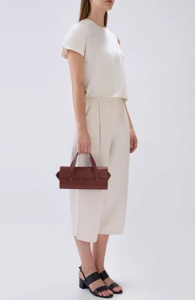 Behno Mini Michelle Nappa Leather Crossbody Bag In Red