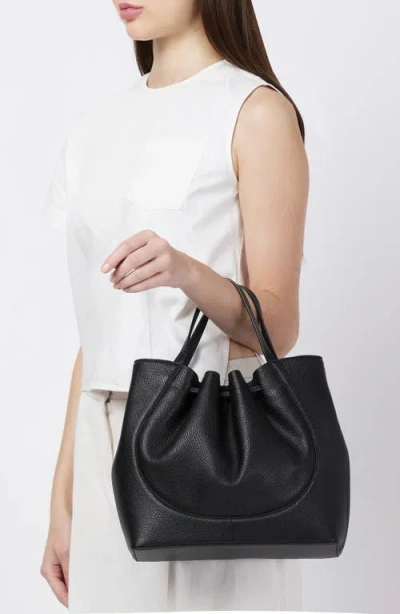 Behno Katrina Pebble Leather Satchel In Red